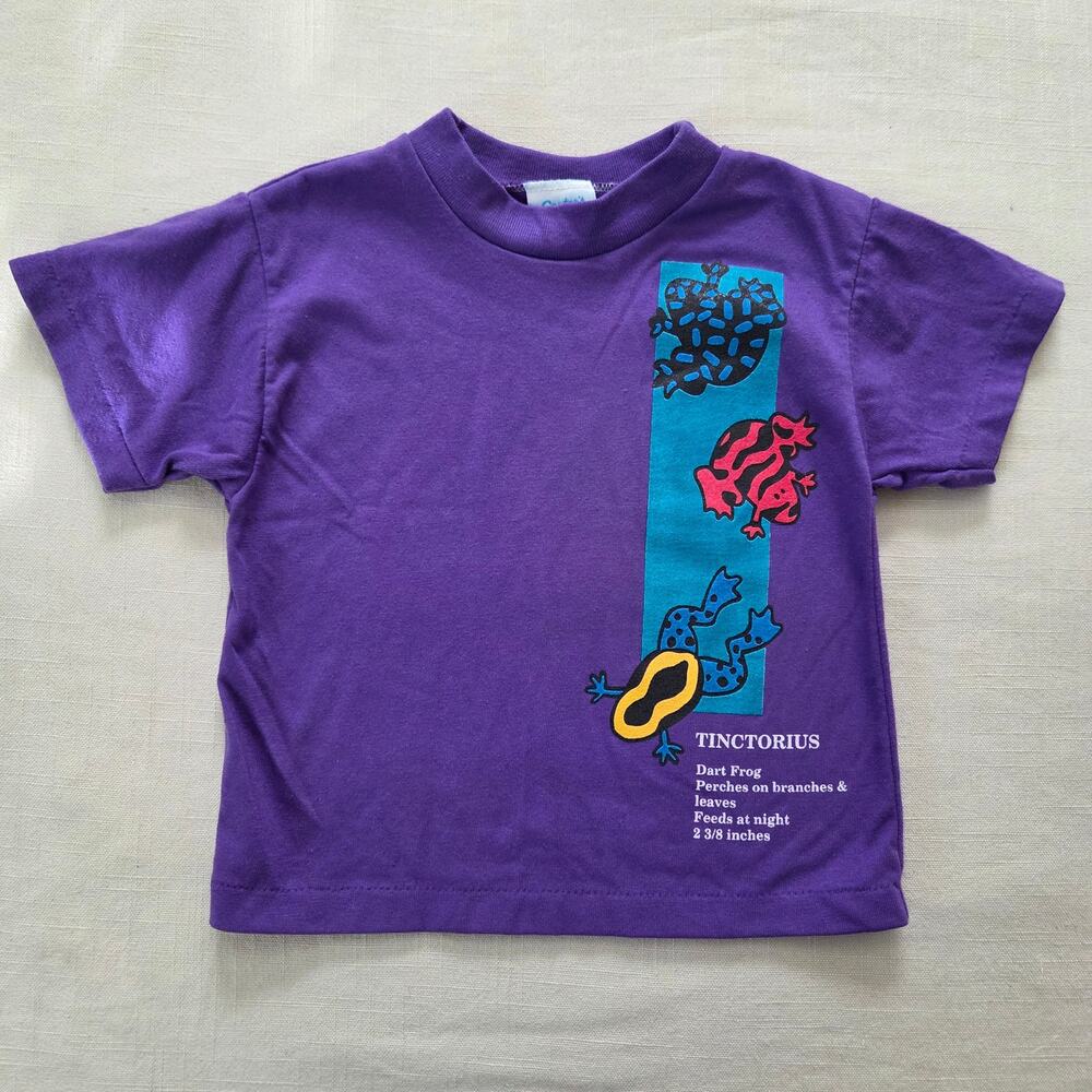 Vintage Dart Frog Purple Tee 2t